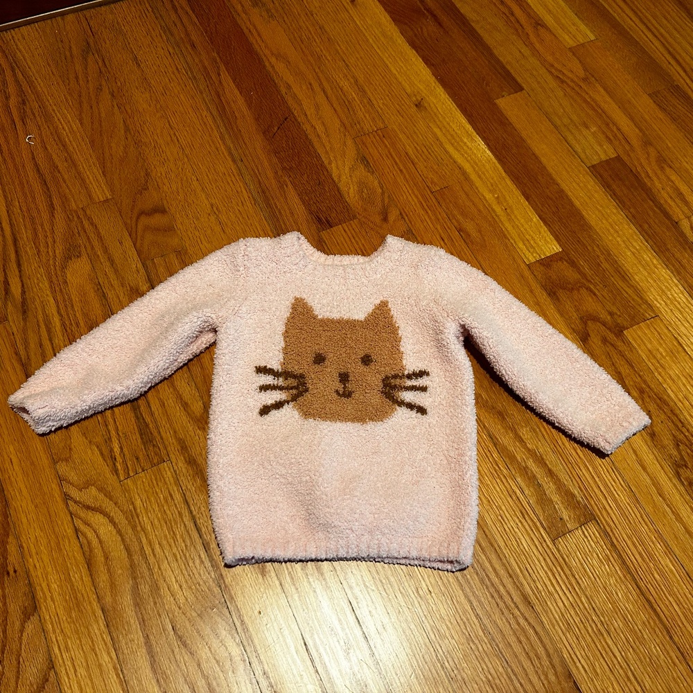 Hanna Andersson Marshmallow Cat Sweater - 2T